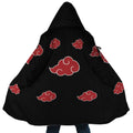 Naruto Akatsuki Red Cloud Zip Hooded Cloak - Dimensional Era