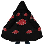 Naruto Akatsuki Red Cloud Zip Hooded Cloak - Dimensional Era