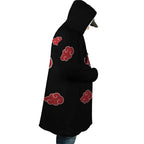 Naruto Akatsuki Red Cloud Zip Hooded Cloak - Dimensional Era