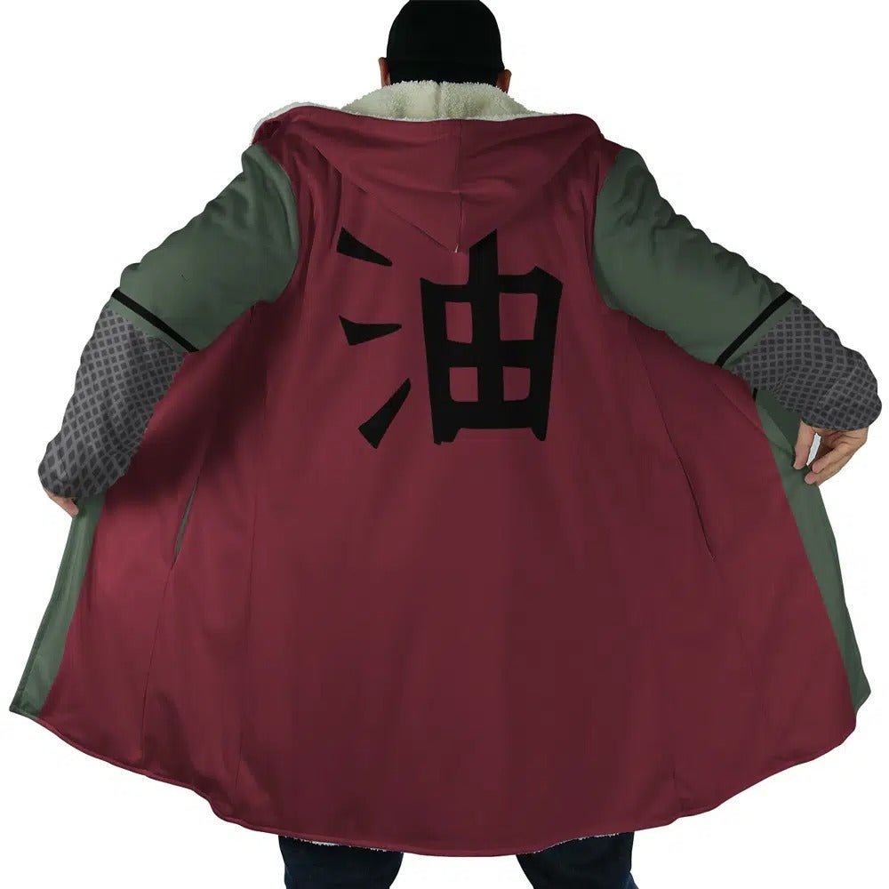 Naruto Jiraiya Thick Hooded Long Cloak Coat - Dimensional Era
