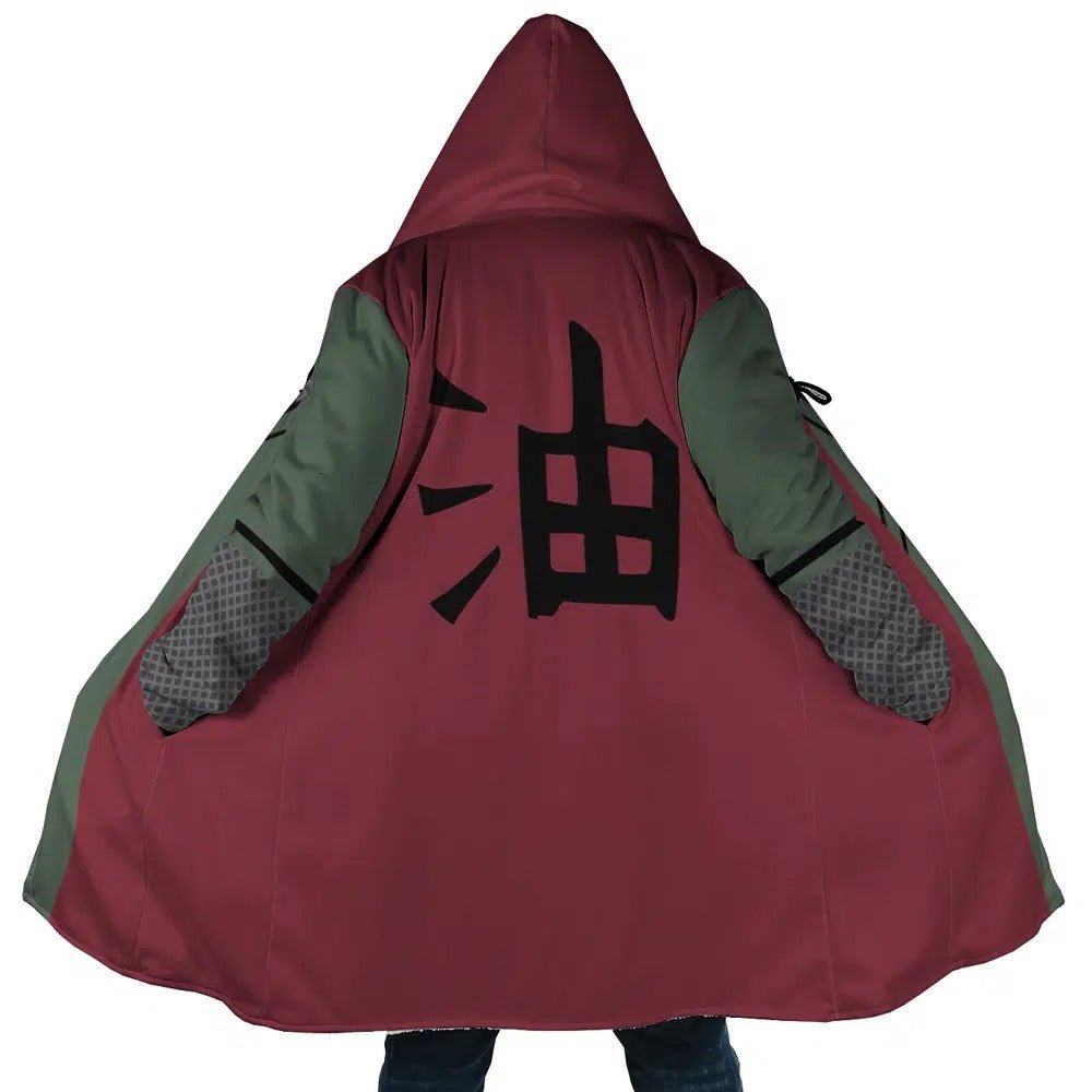 Naruto Jiraiya Thick Hooded Long Cloak Coat - Dimensional Era
