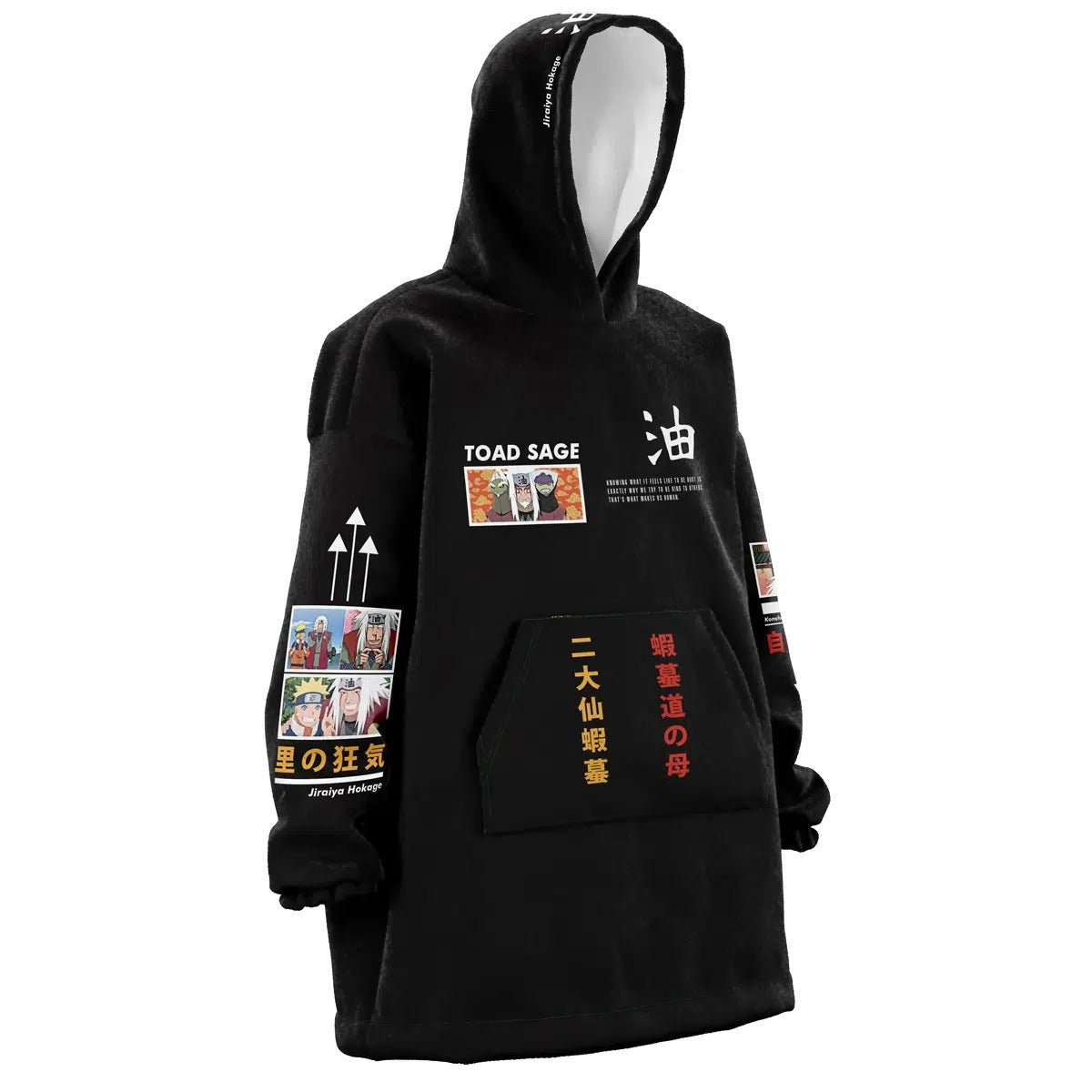 Naruto Jiraiya Toad Sage Hoodie Blanket - Dimensional Era