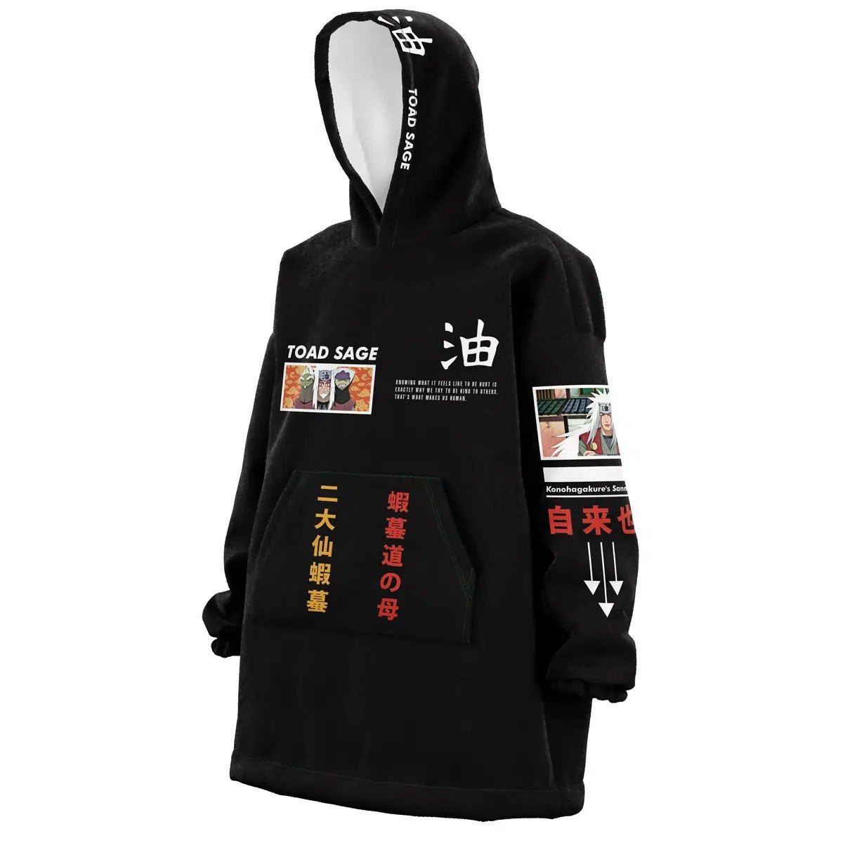 Naruto Jiraiya Toad Sage Hoodie Blanket - Dimensional Era