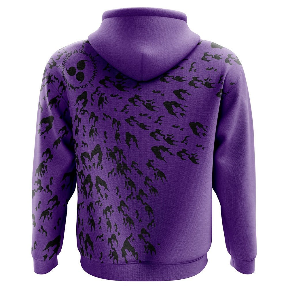 Naruto Sasuke Purple Flame Hoodie - Dimensional Era