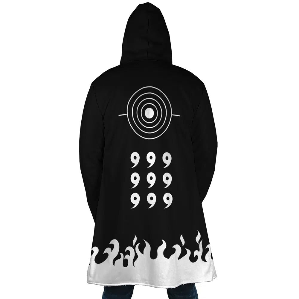 Naruto Six Paths 9 Tails Zip Hooded Fleece Cloak - Dimensional Era