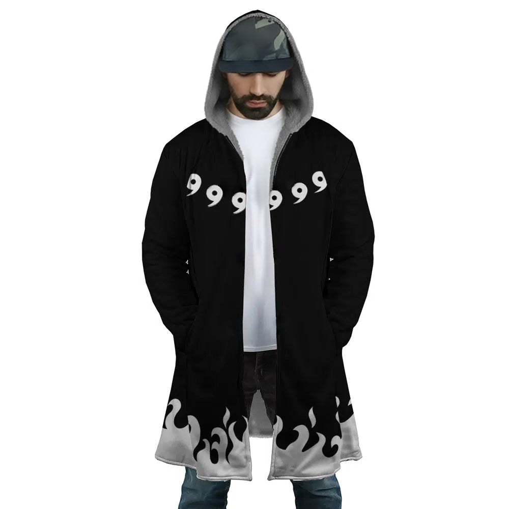 Naruto Six Paths 9 Tails Zip Hooded Fleece Cloak - Dimensional Era