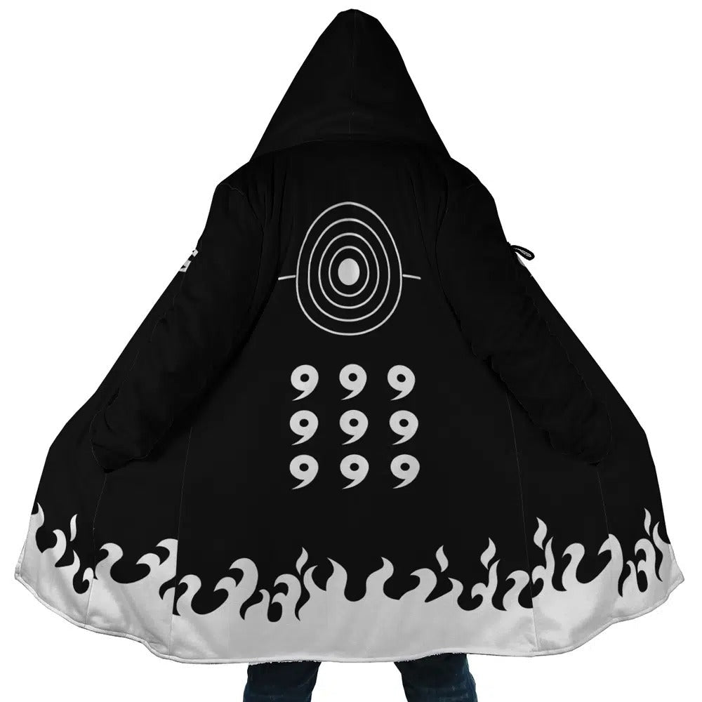 Naruto Six Paths 9 Tails Zip Hooded Fleece Cloak - Dimensional Era