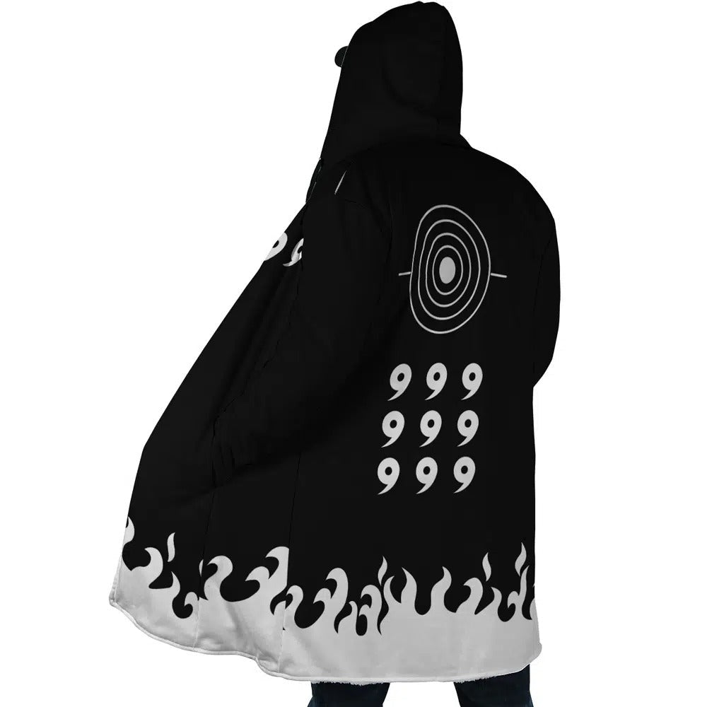 Naruto Six Paths 9 Tails Zip Hooded Fleece Cloak - Dimensional Era
