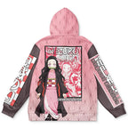 Demon Slayer Nezuko Pink Pattern Hoodie