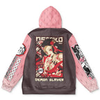 Demon Slayer Nezuko Pink Brown Hoodie