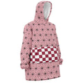 Nezuko Pink Asanoha Hoodie Blanket - Dimensional Era