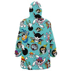 One Piece All Crew Jolly Roger Print Hoodie Blanket - Dimensional Era