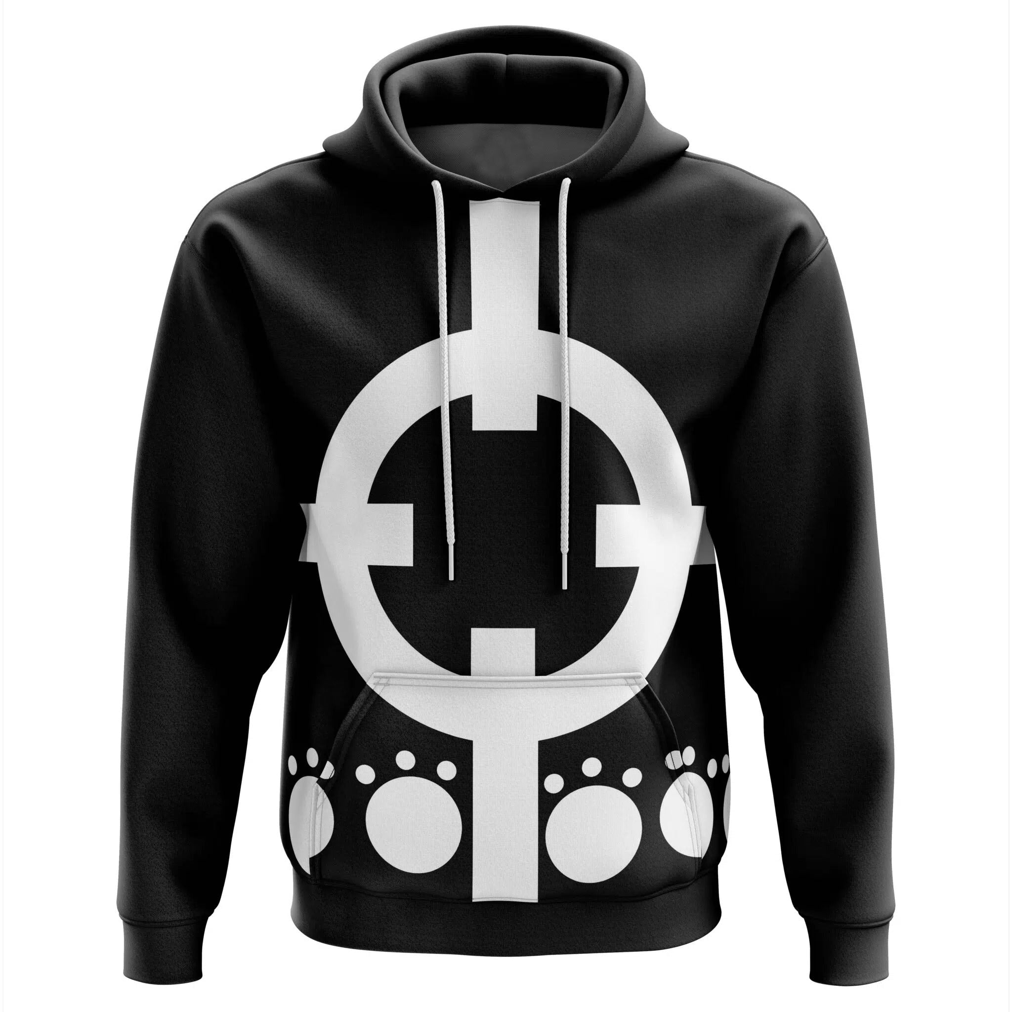 One Piece Bartholomew Kuma Symbol Print Hoodie - Dimensional Era