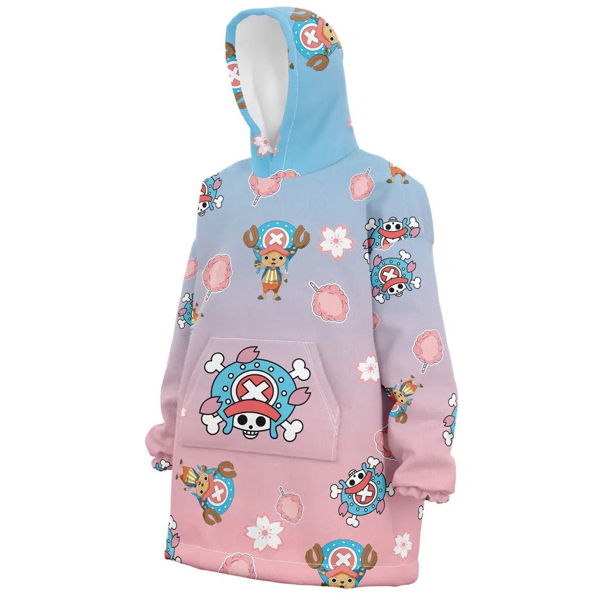 One Piece Chopper Gradient Hoodie Blanket - Dimensional Era