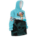 One Piece Chopper Stripe Hoodie Blanket - Dimensional Era