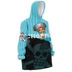 One Piece Chopper Stripe Hoodie Blanket - Dimensional Era