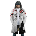 One Piece Luffy Cherry Blossom Fleece Hooded Cloak - Dimensional Era