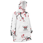 One Piece Luffy Nika Plum Blossom Hoodie Blanket - Dimensional Era