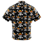 One Piece Straw Hat Pirates Skull All Over Print Hawaiian Shirt - Dimensional Era