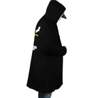 One Piece Straw Hat Pirates Skull Sherpa Lined Long Hooded Coat - Dimensional Era