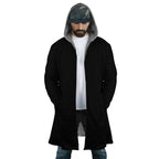 One Piece Straw Hat Pirates Skull Sherpa Lined Long Hooded Coat - Dimensional Era