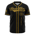 One Piece Straw Hats Grand Fleet Black Gold Baseball Jersey - Dimensional Era