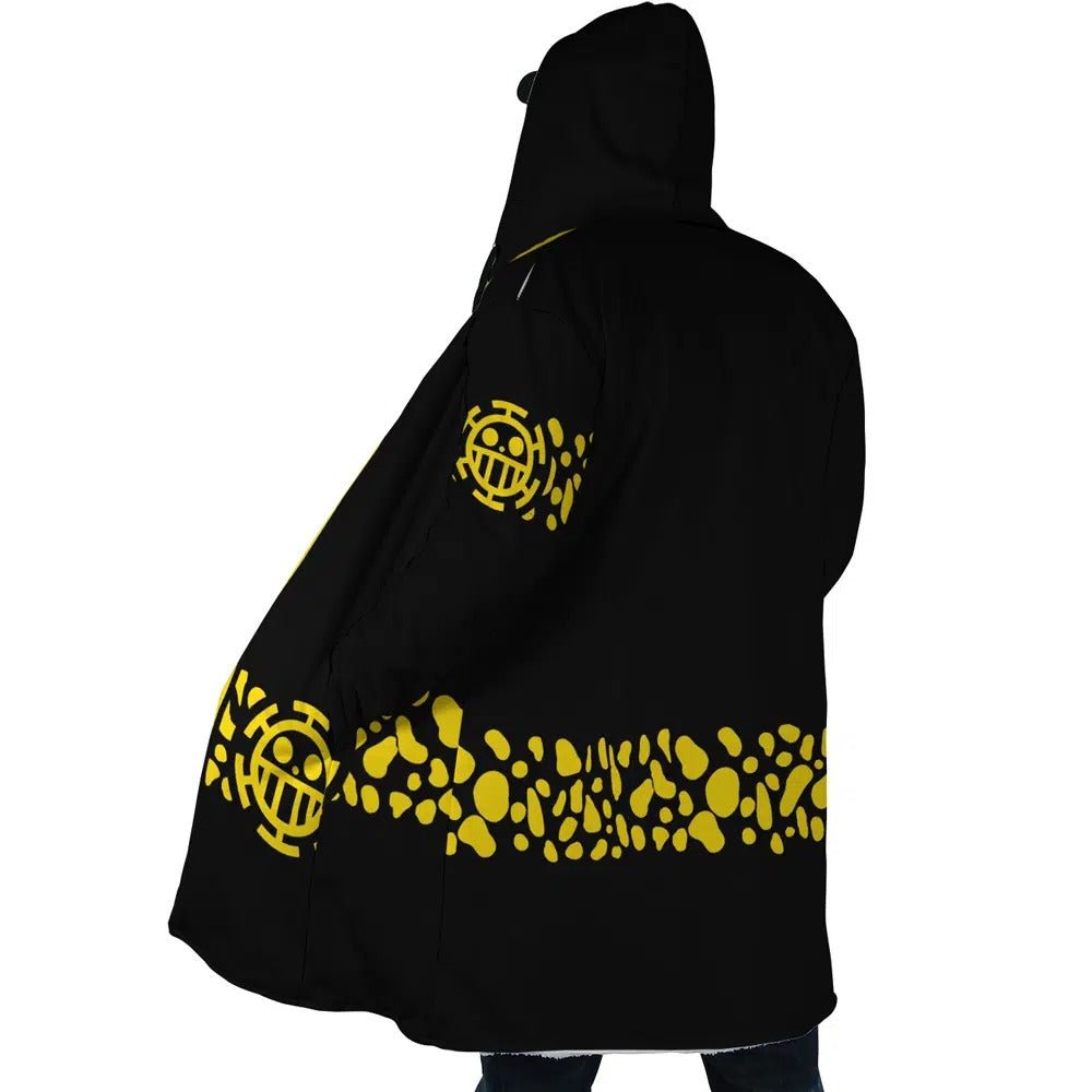 One Piece Trafalgar Law Heart Pirates Long Polar Fleece Zip Hooded Coat - Dimensional Era