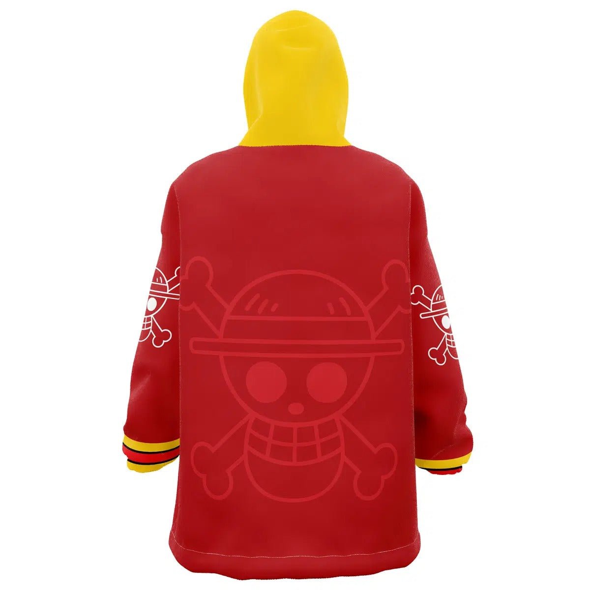 One Piece Wano Luffy Red Hoodie Blanket - Dimensional Era