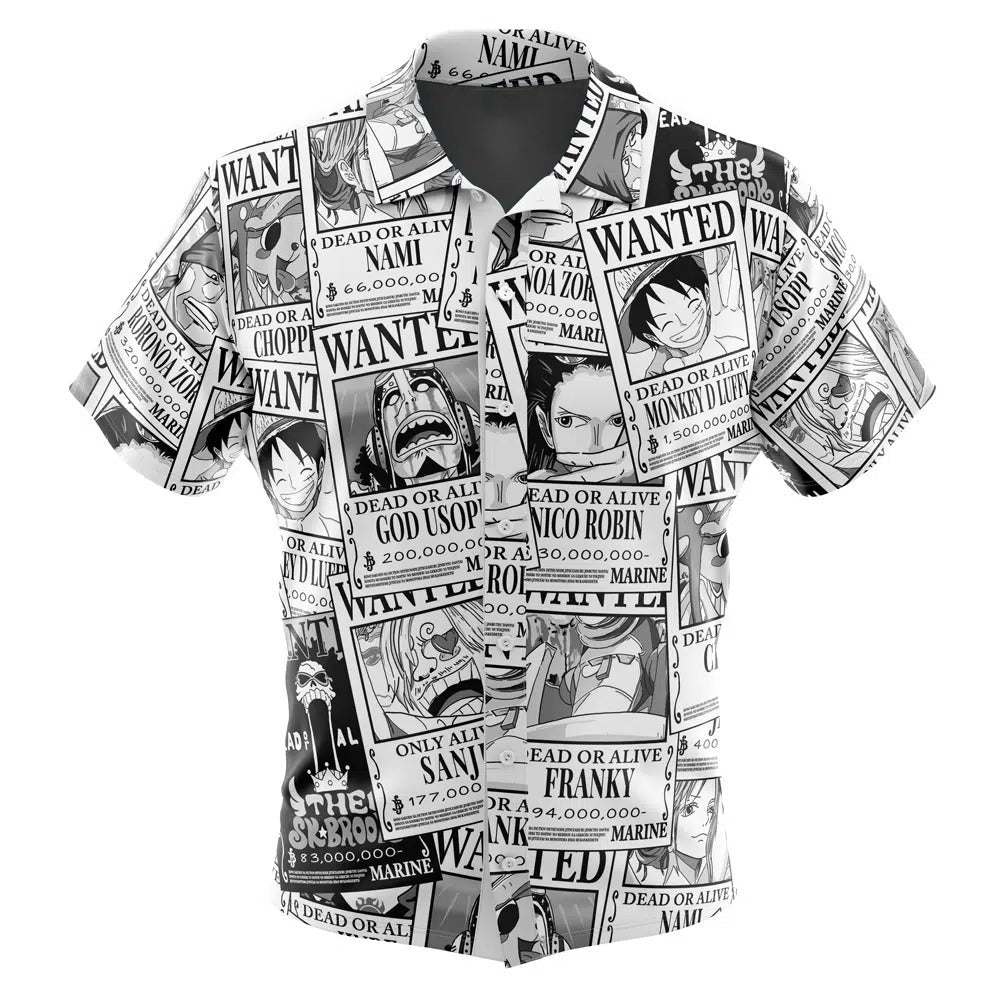 One Piece Wanted Poster Anime Hawaiian Shirt - Dimensional Era