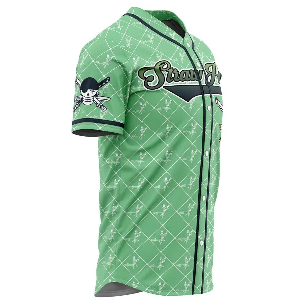 One Piece Zoro Straw Hats Custom Baseball Jersey - Dimensional Era