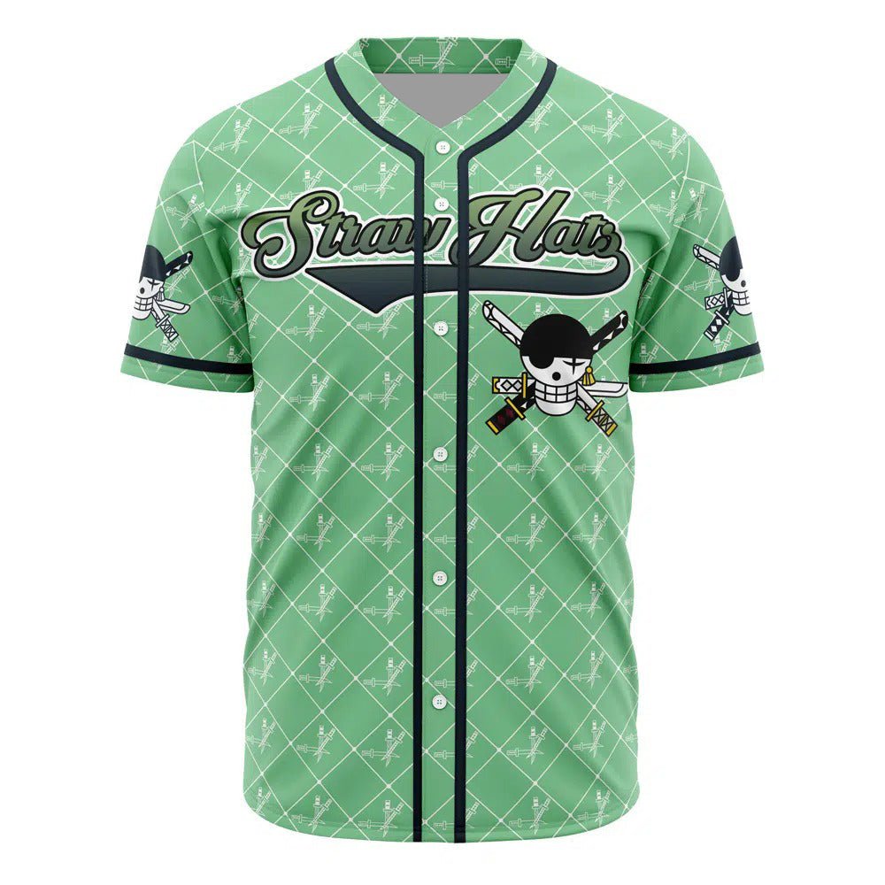 One Piece Zoro Straw Hats Custom Baseball Jersey - Dimensional Era