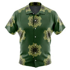 One Piece Zoro Wano Clan Symbol Green Hawaiian Shirt - Dimensional Era