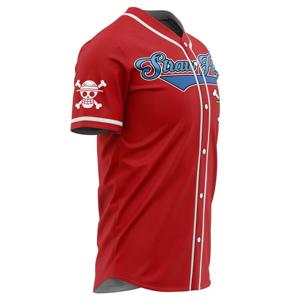 Personalized Straw Hats One Piece Baseball Jersey - Dimensional Era