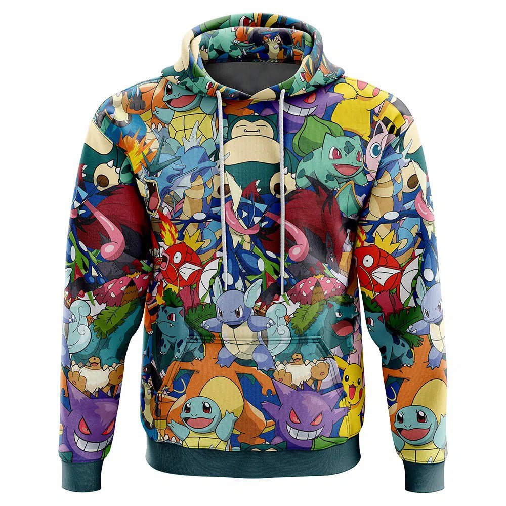 Pokemon All Characters All Over Print Hoodie - Dimensional Era