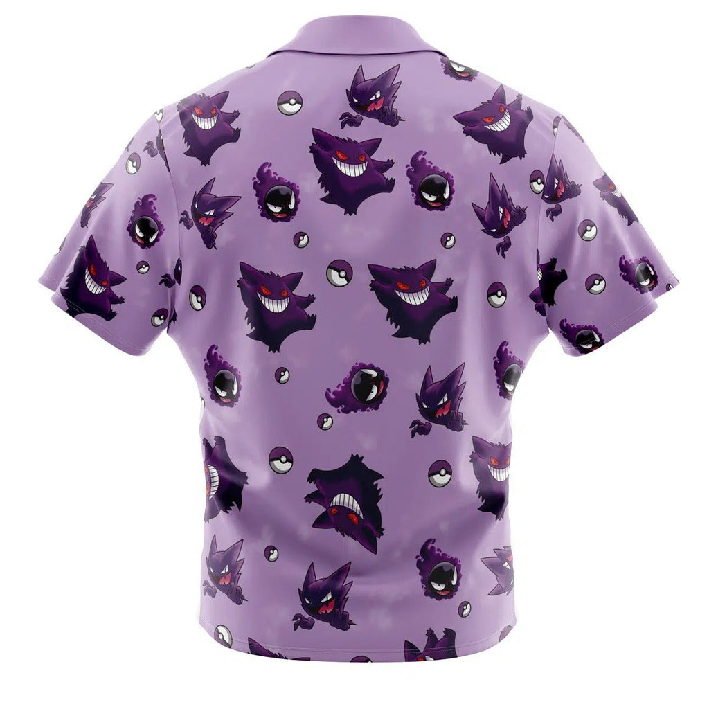 Pokemon Gastly Haunter Gengar Purple Hawaiian Shirt - Dimensional Era