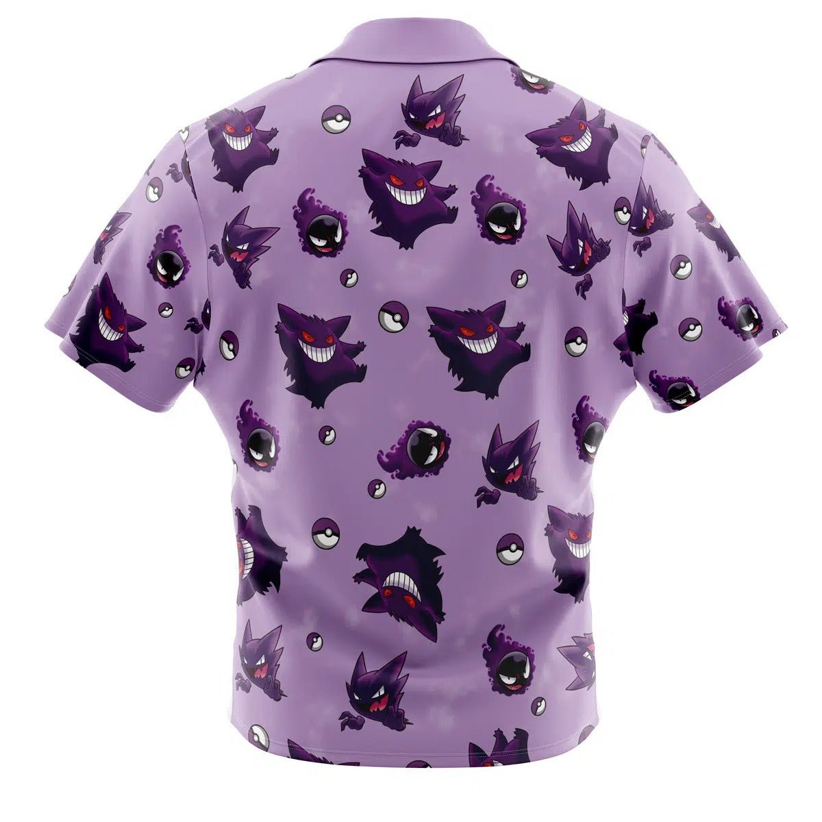 Pokemon Gastly Haunter Gengar Purple Hawaiian Shirt - Dimensional Era