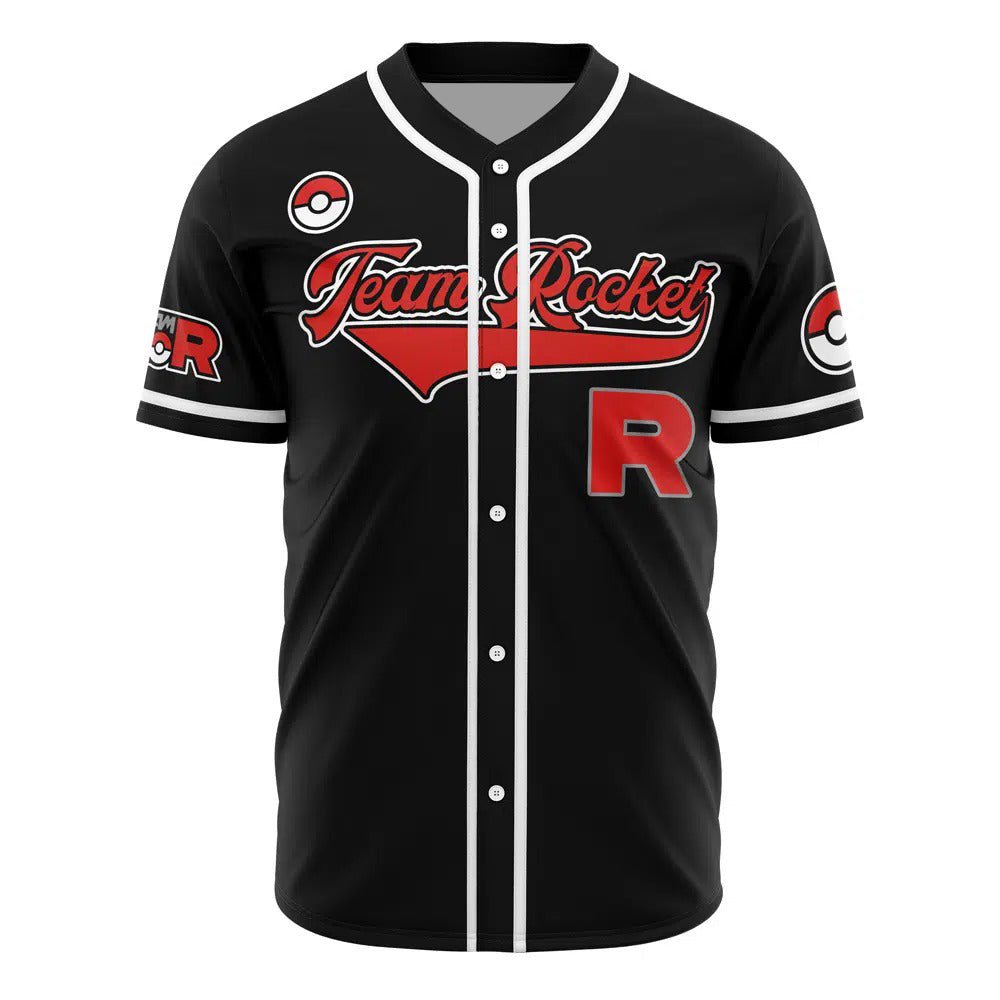 Pokemon Team Rocket Custom Baseball Jersey - Dimensional Era