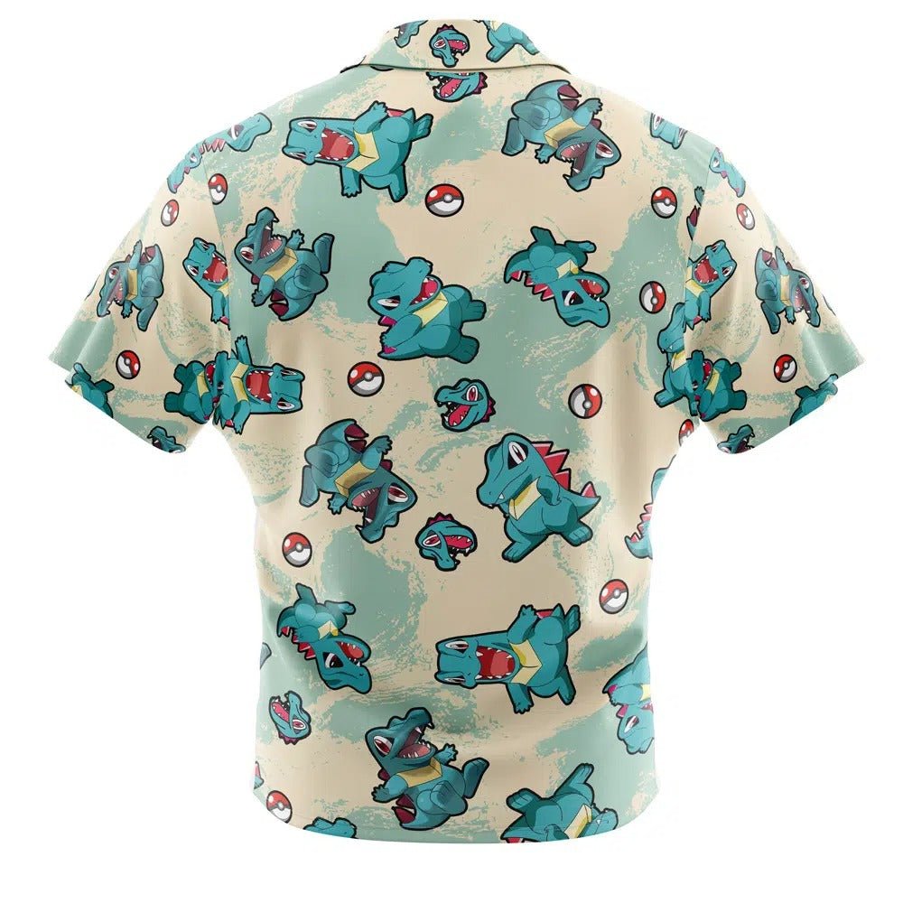 Pokemon Totodile All Over Print Hawaiian Shirt - Dimensional Era