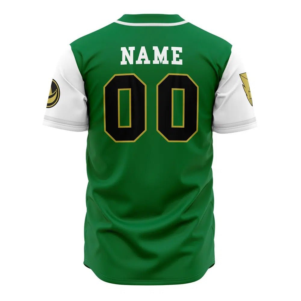 Power Rangers Green Dragonzords Custom Baseball Jersey - Dimensional Era