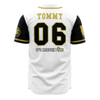 Power Rangers White Tiger Tommy Baseball Jersey - Dimensional Era