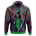 Psychedelic Mushroom Skull All Over Print Hoodie - Dimensional Era