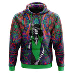 Psychedelic Mushroom Skull All Over Print Hoodie - Dimensional Era