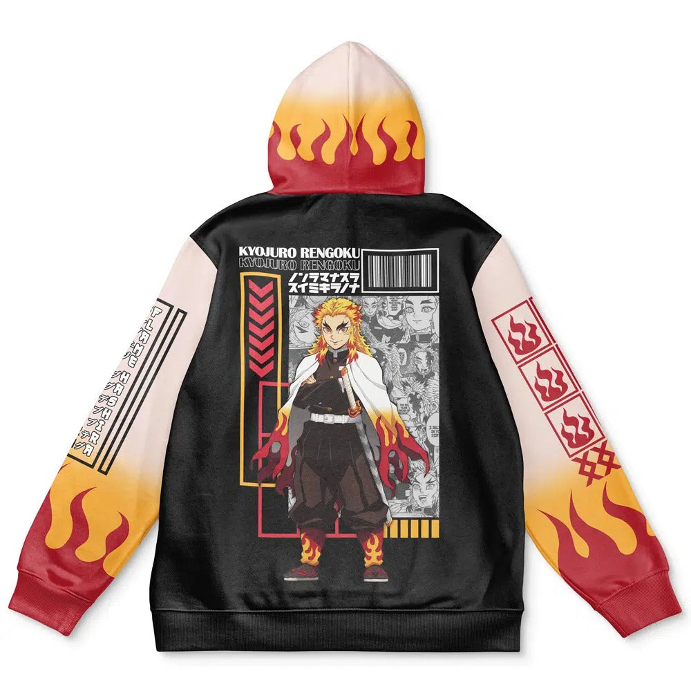 Demon Slayer Rengoku Flame Hoodie
