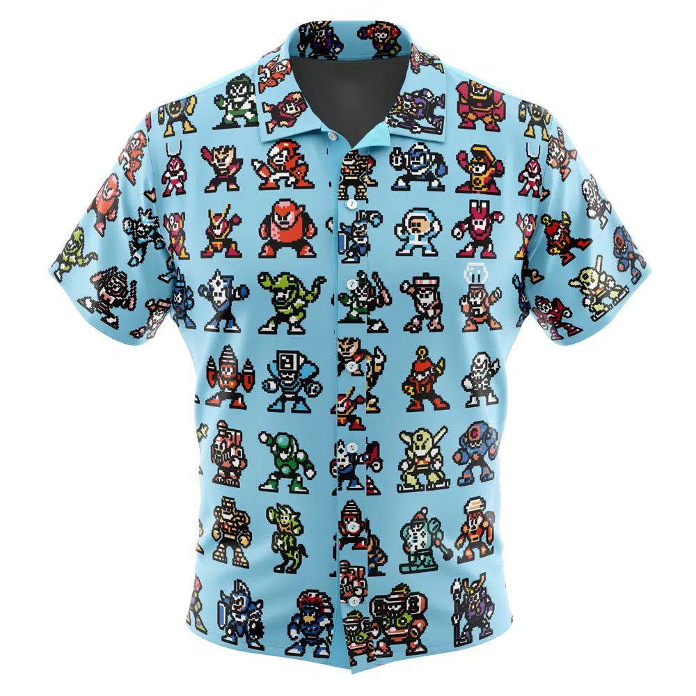 Retro Pixel Game Character Hawaiian Shirt - Dimensional Era