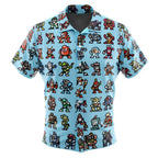 Retro Pixel Game Character Hawaiian Shirt - Dimensional Era
