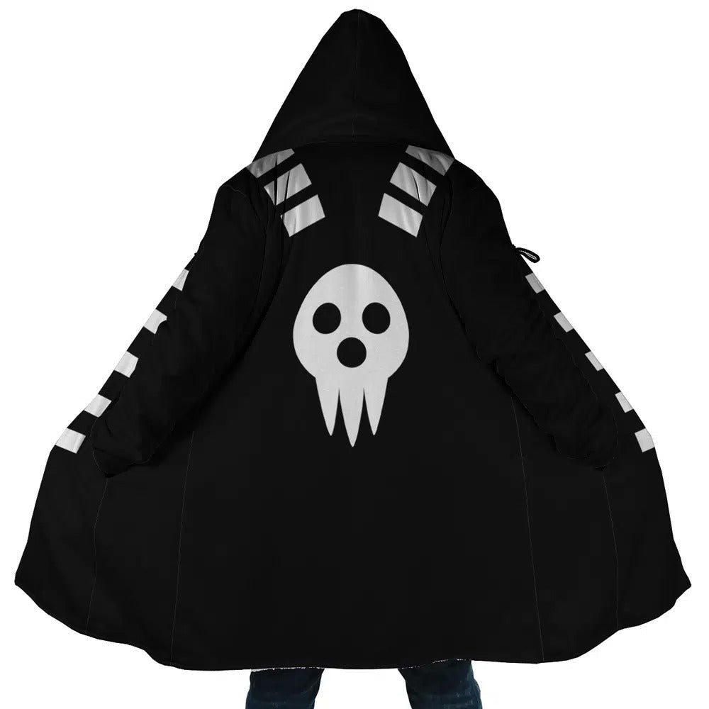 Soul Eater Logo Long Polar Fleece Zip Coat - Dimensional Era