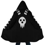 Soul Eater Logo Long Polar Fleece Zip Coat - Dimensional Era