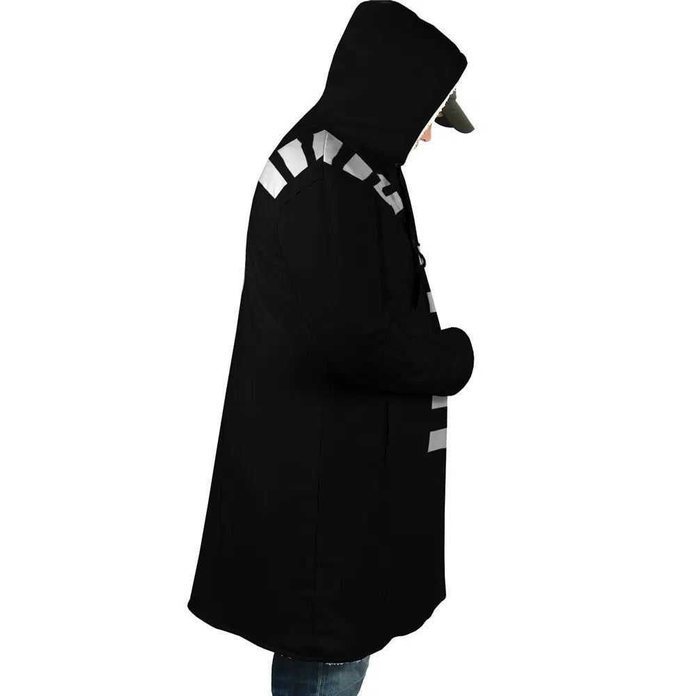 Soul Eater Logo Long Polar Fleece Zip Coat - Dimensional Era