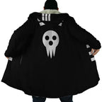 Soul Eater Logo Long Polar Fleece Zip Coat - Dimensional Era