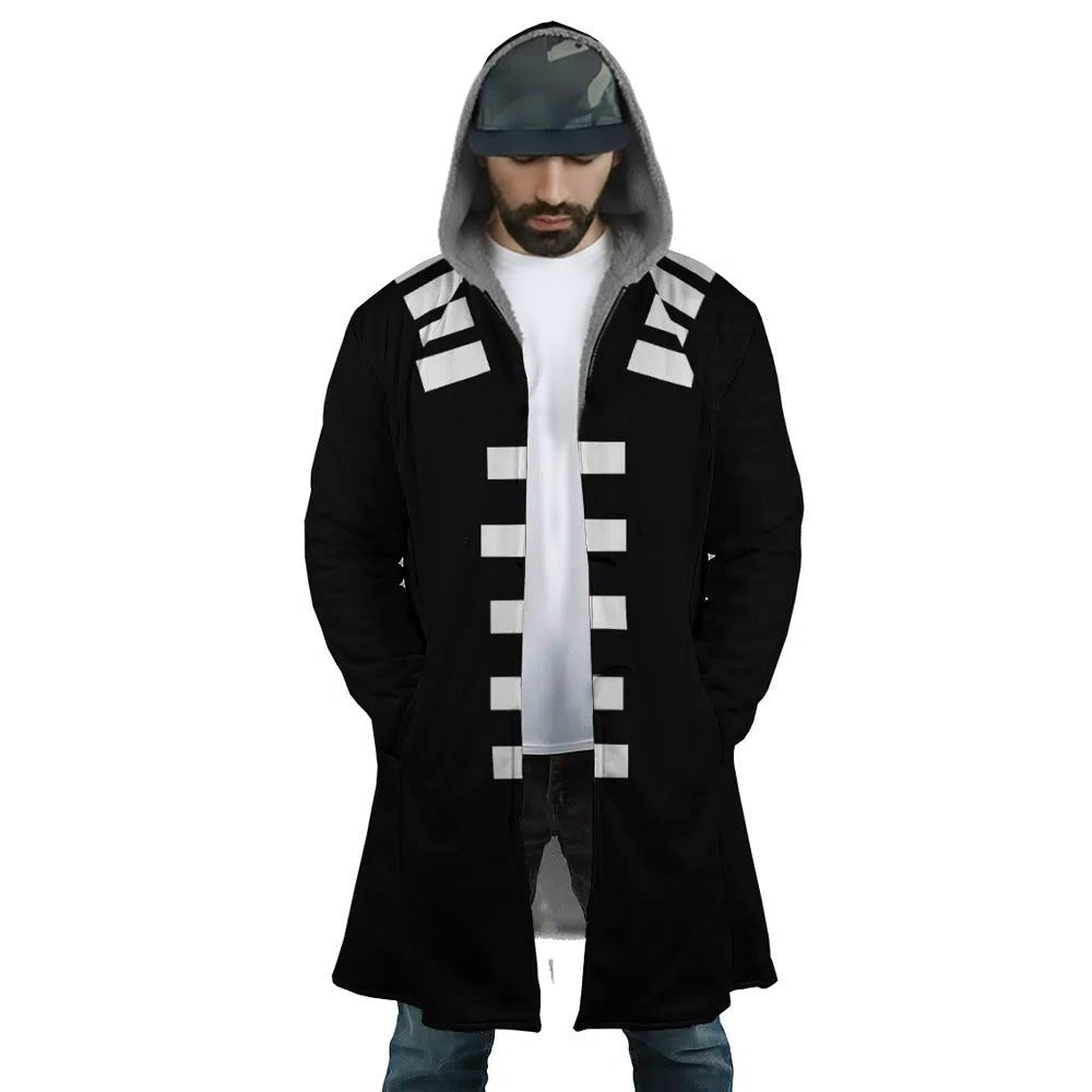 Soul Eater Logo Long Polar Fleece Zip Coat - Dimensional Era